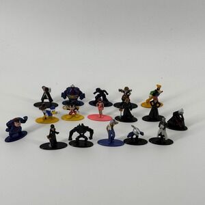 Jada Toys Nano Metalfigs Kingdom Hearts Die-Cast Metal Figures Set lot of 17